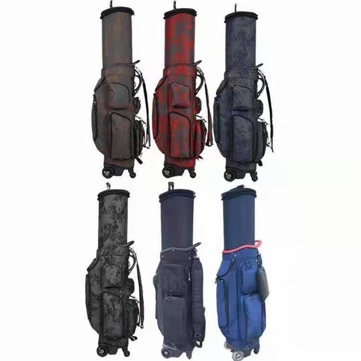Mála Iompraíochta Sruthlínithe Le 15-Roinnteoir Barrphointe 15-pointe, Cuan Speisialaithe Putter, Seacht bPóca Straitéiseacha, Pouch Thermo-níos fuaire, Úim Gualainn Inscortha Padded, Agus Fill-síos Garda Báistí - Cúlpháirtí Gailf Inscne-neodrach.