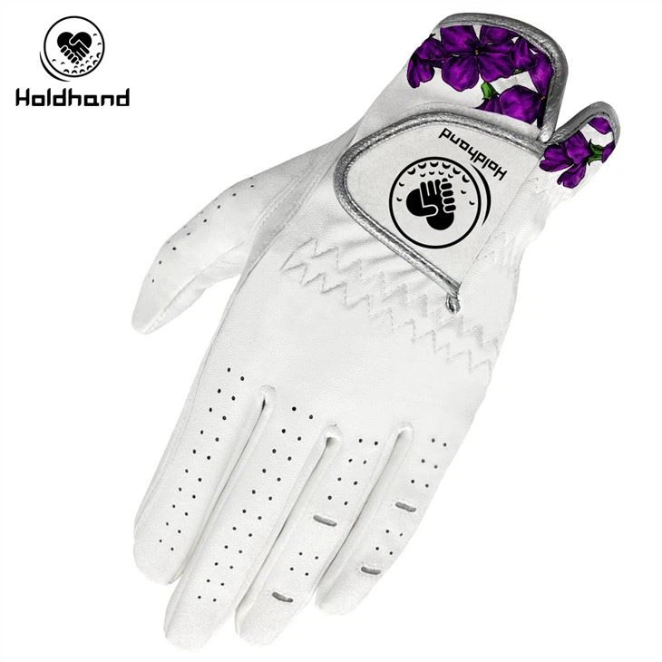 Fashion Designs Logo OEM Fashion Pattern PU Leather Golf Gloves
