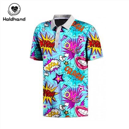 Léine Polo Il-stíl Patrún Frith-wrinkle Sweat Fir Agus Polo Gailf na mBan